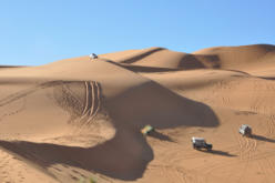 Erste Versuche im Sand