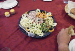 Ein feines Abendessen erwartet uns im Hotel