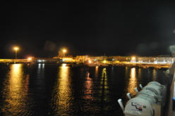 Blick zurück auf den Hafen von Tanger
