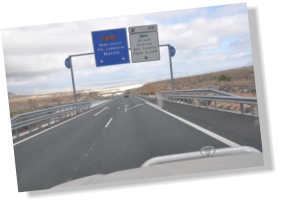 Kilometer um Kilometer .....auf der spanischen Autobahn